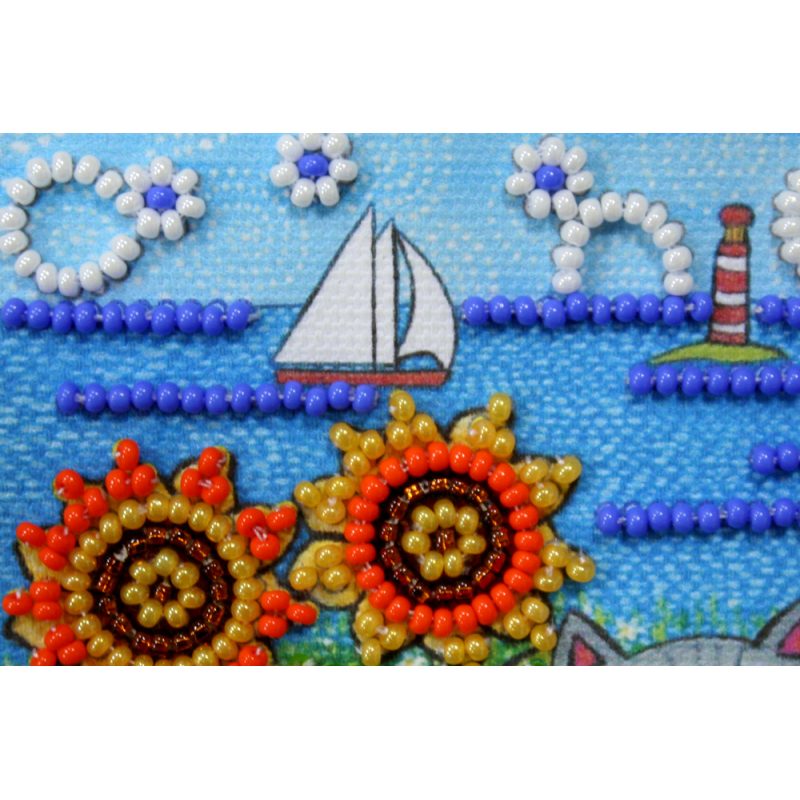Magnets Bead embroidery kit A holiday romance