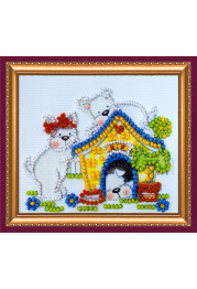 Magnets Bead embroidery kit Naughty children