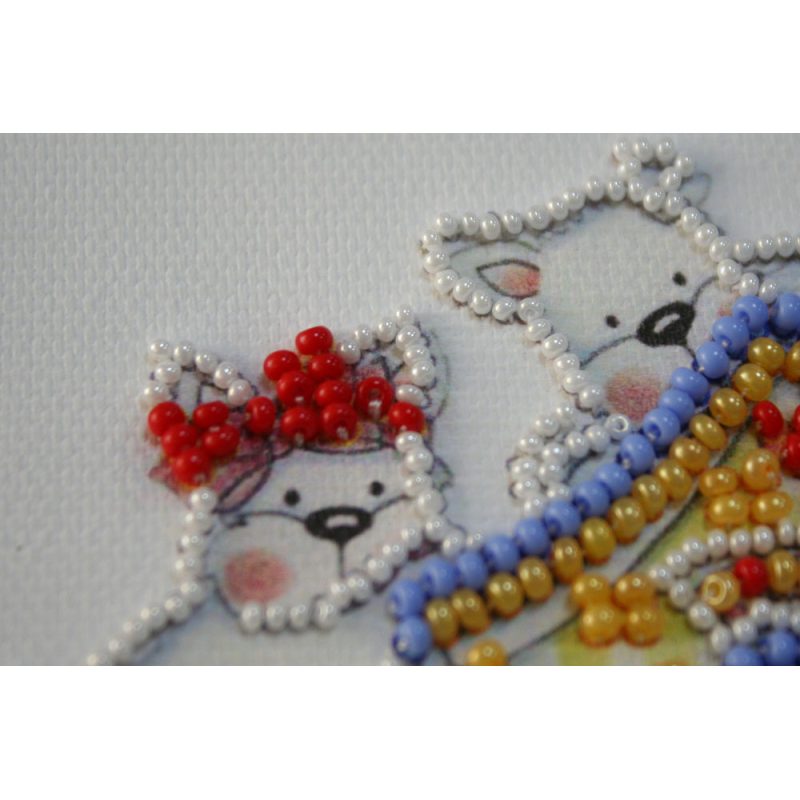 Magnets Bead embroidery kit Naughty children