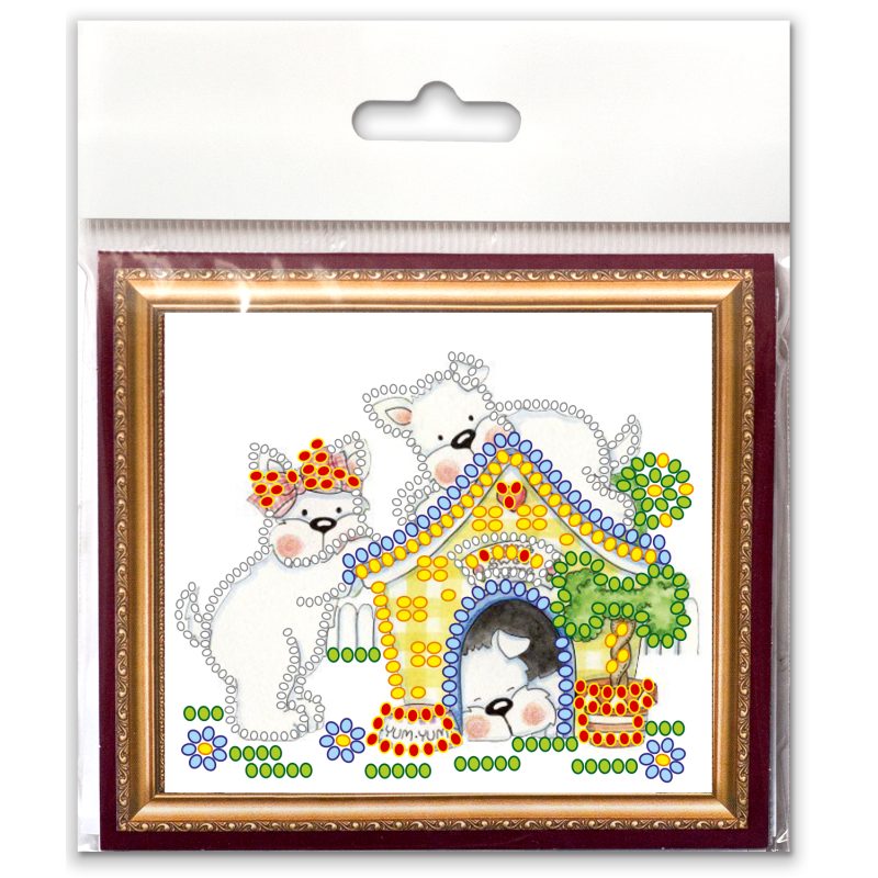 Magnets Bead embroidery kit Naughty children