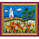 Magnets Bead embroidery kit Flower sea