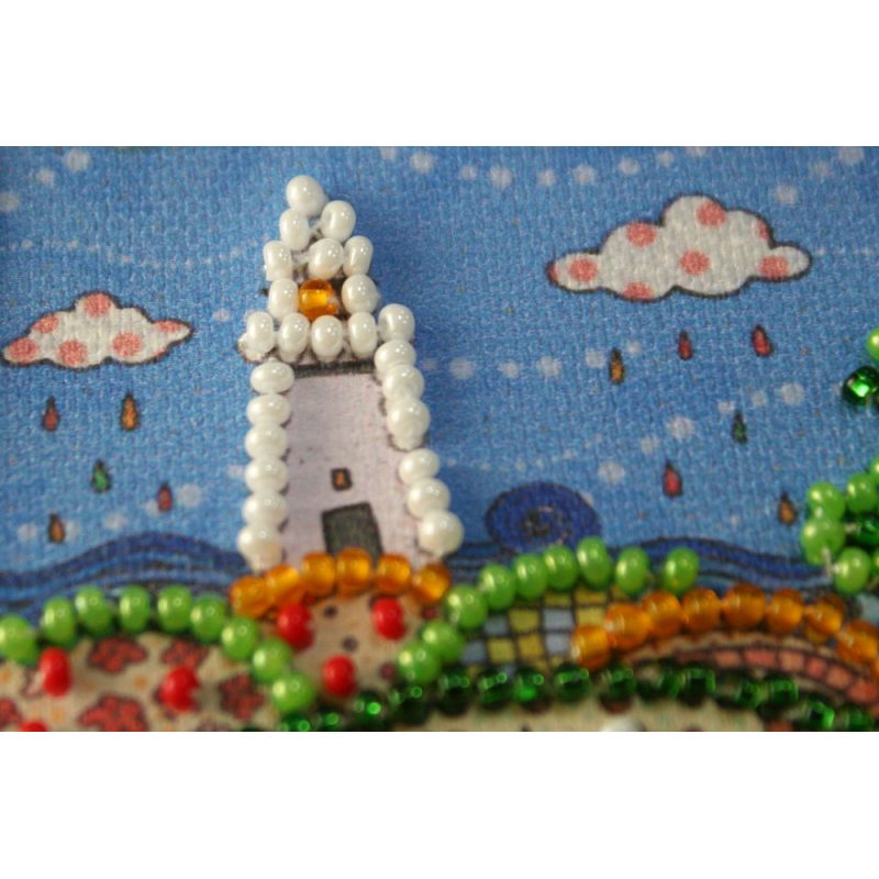 Magnets Bead embroidery kit Flower sea