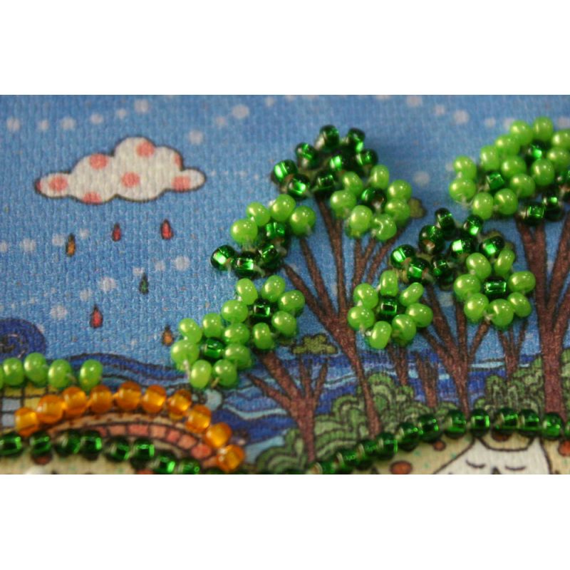 Magnets Bead embroidery kit Flower sea