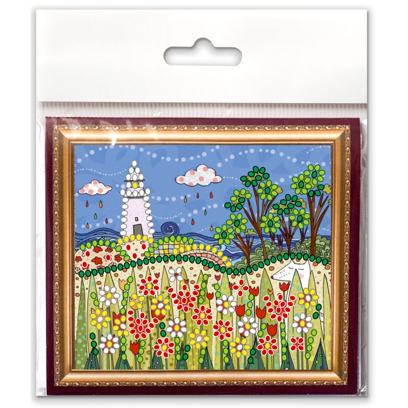 Magnets Bead embroidery kit Flower sea