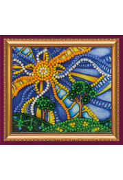 Magnets Bead embroidery kit Life-giving sun