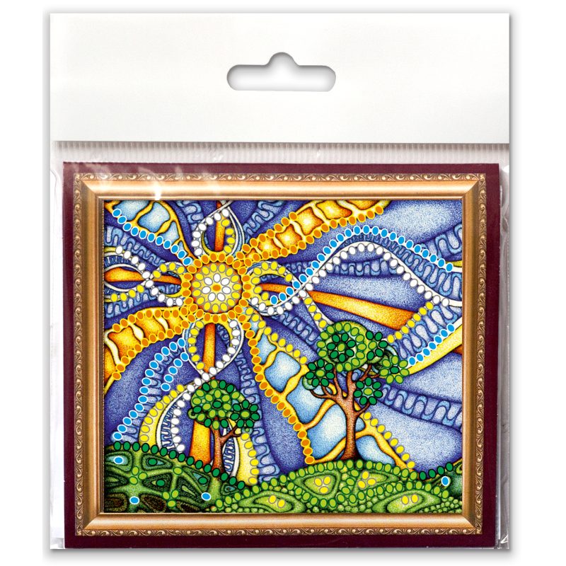 Magnets Bead embroidery kit Life-giving sun