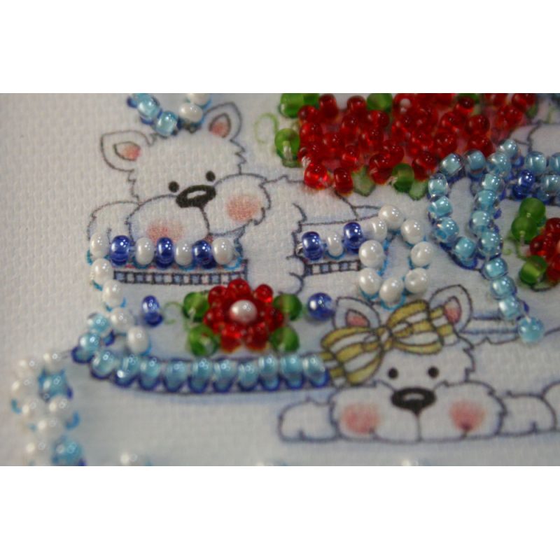 Magnets Bead embroidery kit Funny puppy