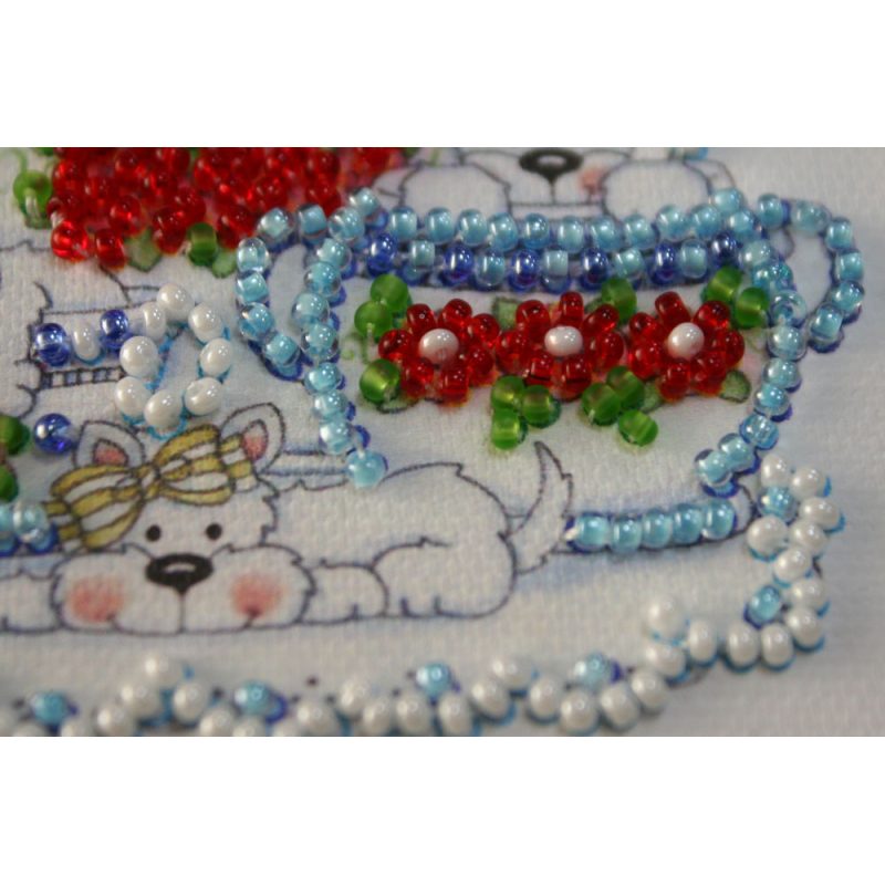 Magnets Bead embroidery kit Funny puppy