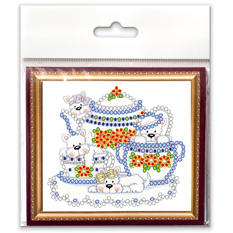 Magnets Bead embroidery kit Funny puppy