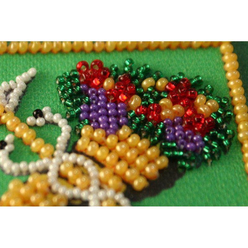 Magnets Bead embroidery kit Kharkiv's coat of arms