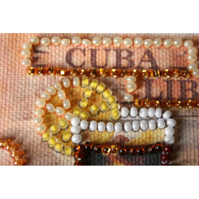 Magnets Bead embroidery kit Cuba Libre