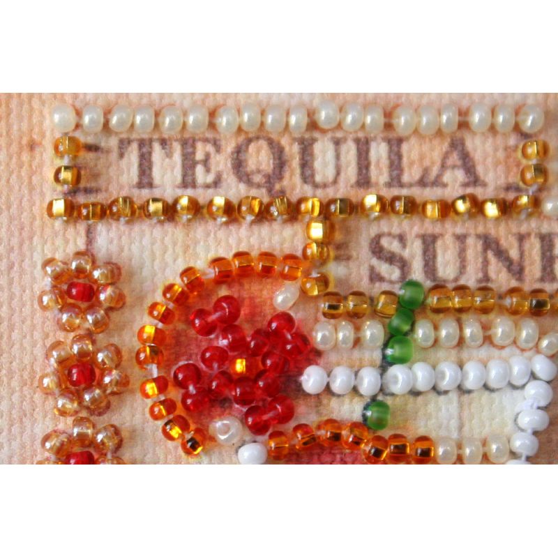 Magnets Bead embroidery kit Tequila Sunrise