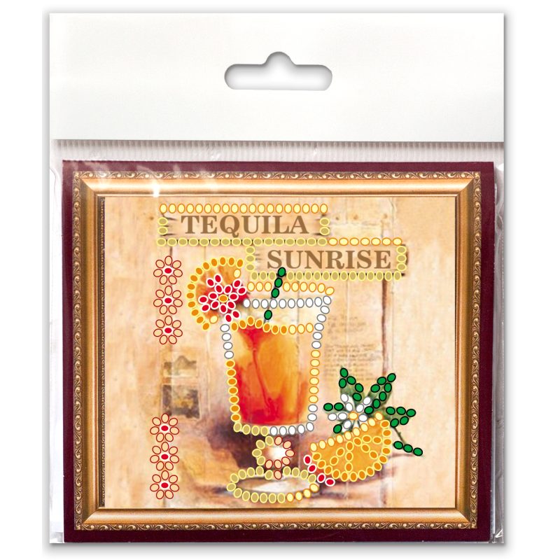 Magnets Bead embroidery kit Tequila Sunrise