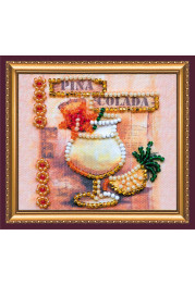 Magnets Bead embroidery kit Pina Colada