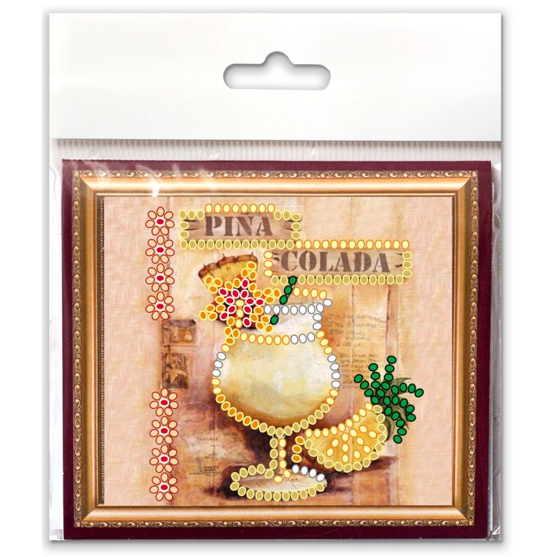 Magnets Bead embroidery kit Pina Colada