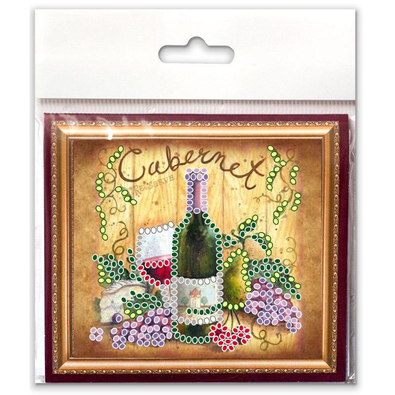 Magnets Bead embroidery kit Caberne