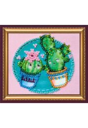 Magnets Bead embroidery kit Little cacti