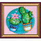 Magnets Bead embroidery kit Little cacti