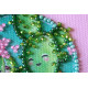 Magnets Bead embroidery kit Little cacti