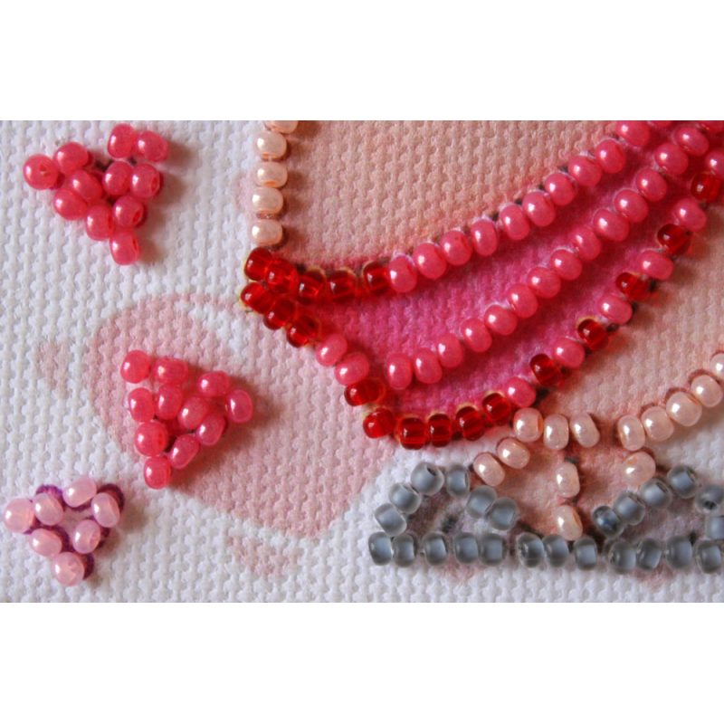 Magnets Bead embroidery kit Amor