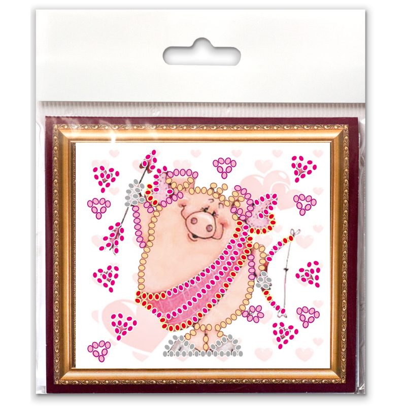 Magnets Bead embroidery kit Amor