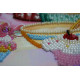 Mid-sized bead embroidery kit Baked with love