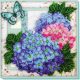 Mid-sized bead embroidery kit Gentle hydrangeas