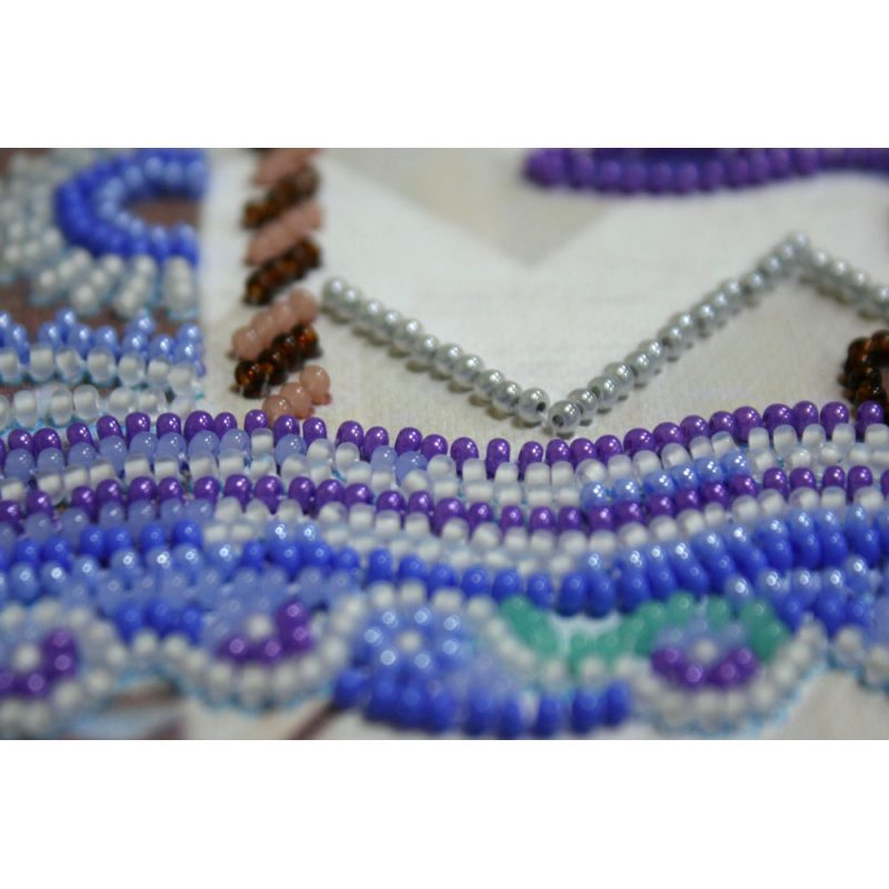 Mid-sized bead embroidery kit At the bottom of the sea