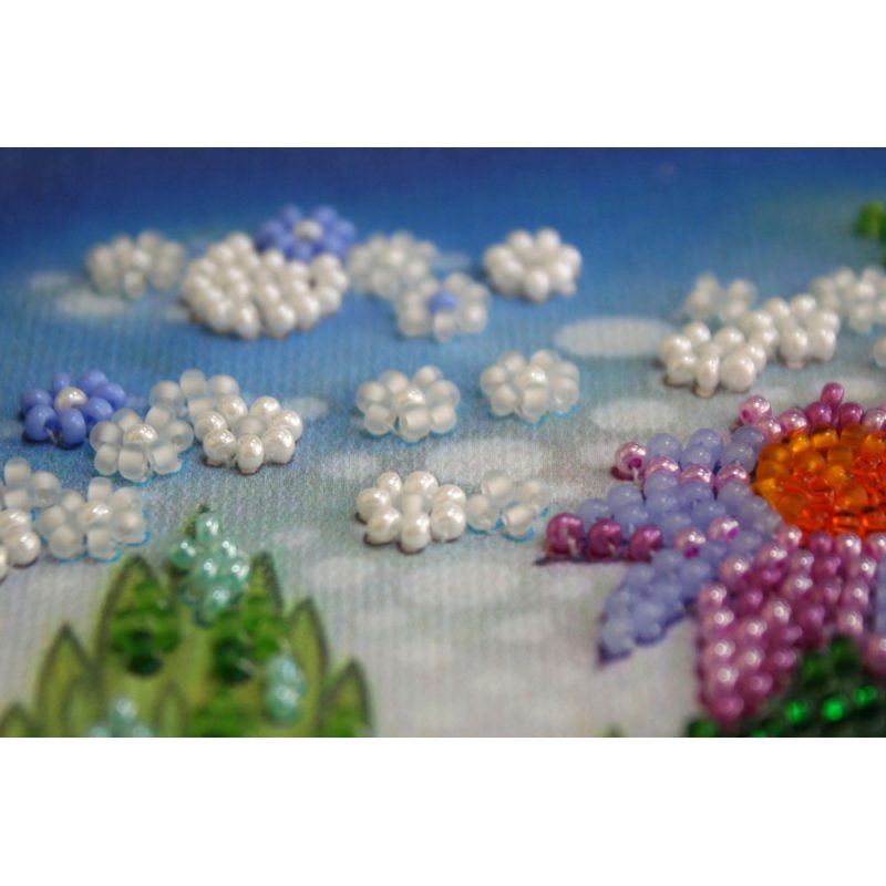 Mid-sized bead embroidery kit Earth stars