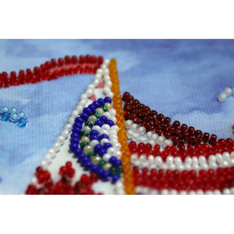 Mid-sized bead embroidery kit Passing wind
