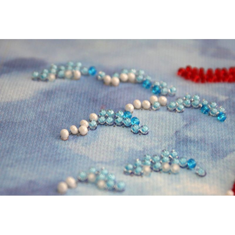 Mid-sized bead embroidery kit Passing wind
