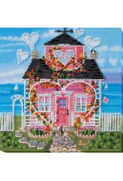 Mid-sized bead embroidery kit Where love lives