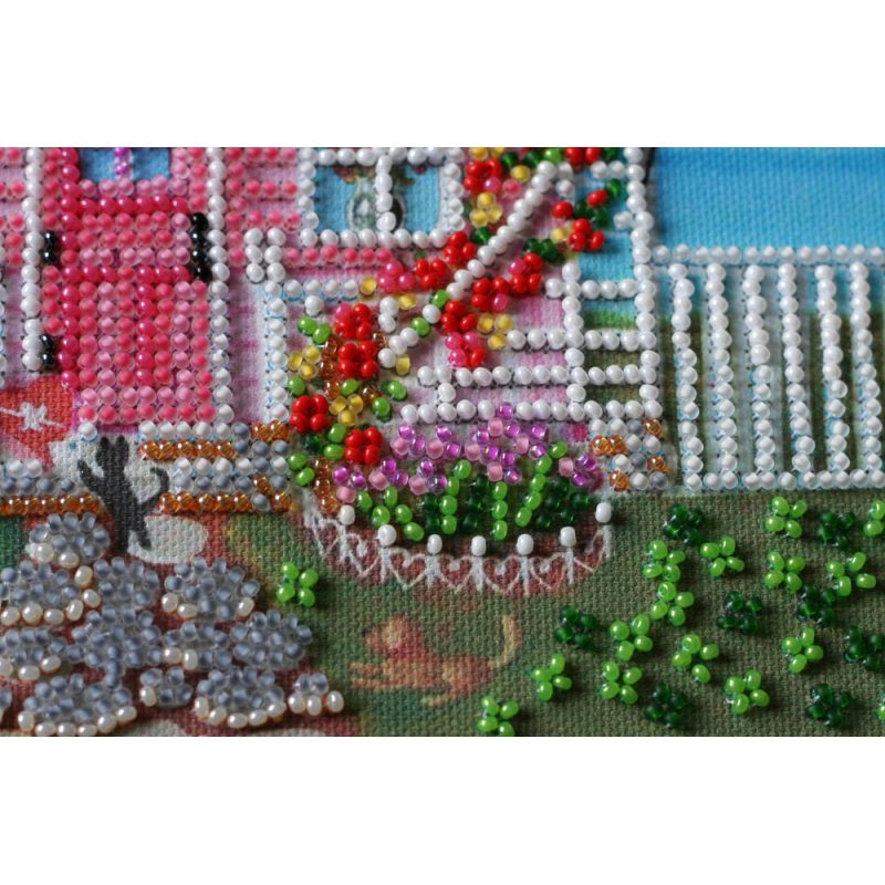 Mid-sized bead embroidery kit Where love lives