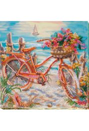 Mid-sized bead embroidery kit At the age of the azure