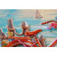 Mid-sized bead embroidery kit At the age of the azure