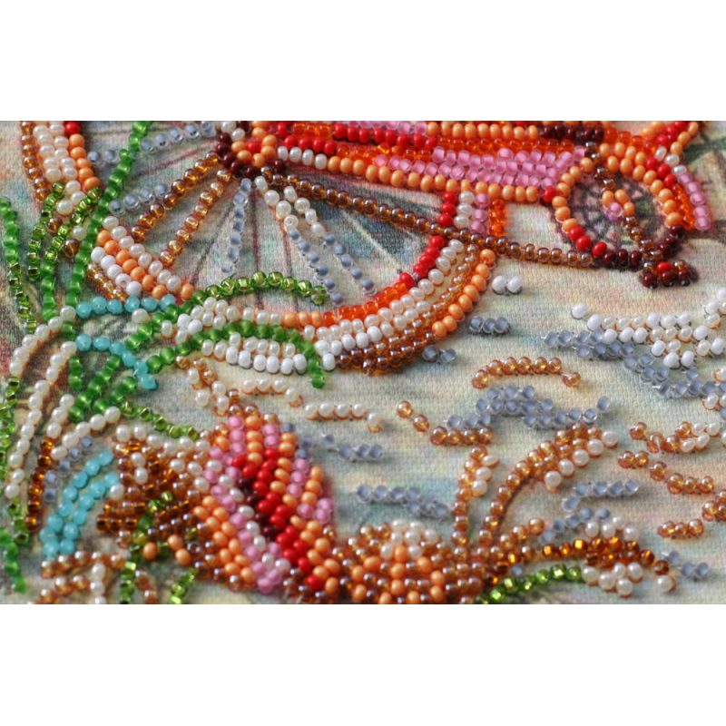 Mid-sized bead embroidery kit At the age of the azure