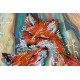 Mid-sized bead embroidery kit Small foxes