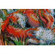 Mid-sized bead embroidery kit Small foxes