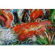 Mid-sized bead embroidery kit Small foxes