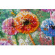 Mid-sized bead embroidery kit Multi-colored balls