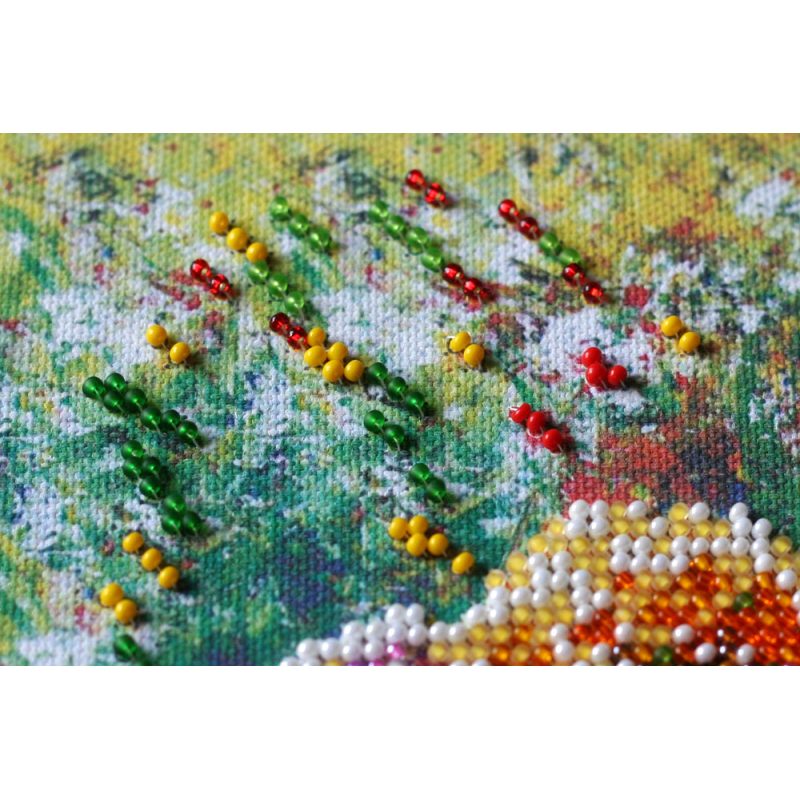 Mid-sized bead embroidery kit Multi-colored balls