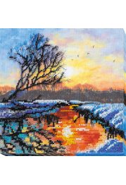 Mid-sized bead embroidery kit Dawn of the evening