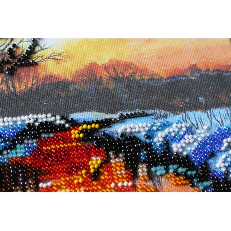 Mid-sized bead embroidery kit Dawn of the evening