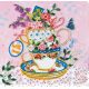 Mid-sized bead embroidery kit Tea meeting
