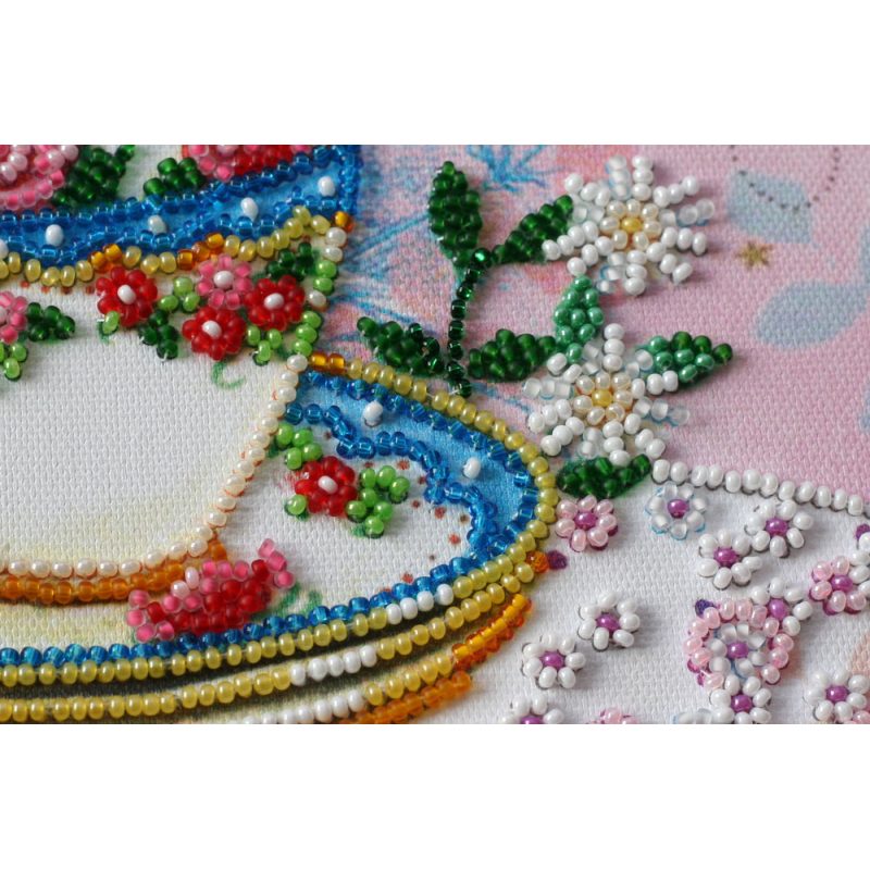 Mid-sized bead embroidery kit Tea meeting