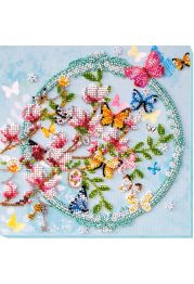Mid-sized bead embroidery kit Keys to the spring