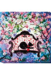 Mid-sized bead embroidery kit Spring guest