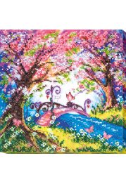 Mid-sized bead embroidery kit Bridge into the spring