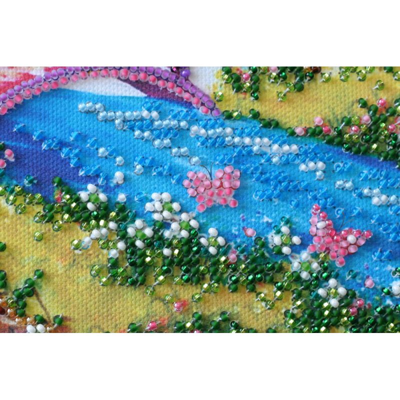 Mid-sized bead embroidery kit Bridge into the spring