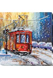 Mid-sized bead embroidery kit Tram of wishes